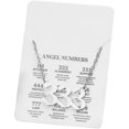 thumbnail image 2 of Htooo Collar con número de ángel de acero inoxidable chapado en oro y plata de 18 quilates 111 222 333 444 555 666 777 888 999 Joyería de numerología para mujeres y niñas, 2 of 5