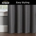 thumbnail image 6 of Eclipse Kendall Modern Blackout Curtains, 84 In Long x 42 In Wide, Charcoal, Sold as a Single Curtain Panel, 6 of 7