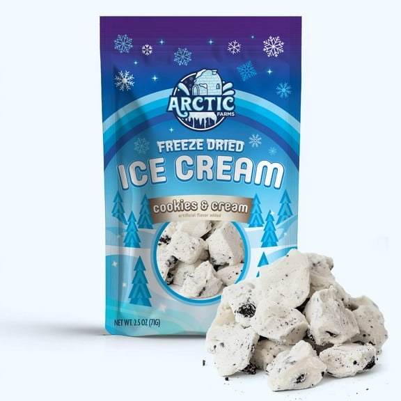 Freeze Dried Ice Cream That Does Not Melt (Bits) (Cookies & Cream) (2.5oz)