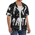 thumbnail image 2 of Daiia I love Math Men's Linen Shirts Short Sleeve Casual Shirts Button Down Shirt for Men Beach Summer Wedding Shirt-Medium, 2 of 6