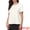 White, variant on DARING DIVA Women's Tweed Neck Tops 2026 Short Sleeve Summer Elegant Blouse XS Black
