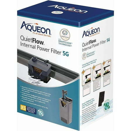Aqueon QuietFlow Internal Filter with SmartClean Technology, Extra Small