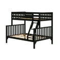thumbnail image 3 of Max & Lily Bunk Bed Twin over Full Size, Solid Wood Scandinavian Style Bunk Beds for Kids, 3 of 10