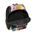 thumbnail image 6 of FORMRS School Backpack with Front Zippered Pocket 12" Student Travel Daypack, Colorful Black, 6 of 6