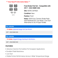 thumbnail image 2 of Front Brake Pad Set - Compatible with 2017 - 2022 BMW 540i 2018 2019 2020 2021, 2 of 2