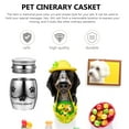 thumbnail image 5 of CIMAXIC Pet Urn Stainless Steel Ashes Storage Box Plated Silver Durable Memorial, 5 of 7
