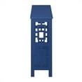 thumbnail image 4 of Convenience Concepts Town Square Console Table with Shelf in Cobalt Blue Wood, 4 of 8