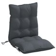 thumbnail image 4 of Cojines para silla VidaXL Lowback, tela Oxford antracita, 2 unidades, 4 of 8