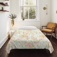 thumbnail image 4 of Beige Flowers Tapestry for Bedroom Wall Hanging Tapestry, Farmhouse Botanical Floral Green Leaves Ceiling Backdrop Tapestries Poster Blanket Wall Decor for Teens Room Living Room Dorm 55" x 73", 4 of 8