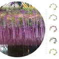 thumbnail image 3 of Moyic Guirnalda de flores artificiales para puerta, calcomanía de falsa, accesorios para el hogar, mano de obra fina, tamaño compacto, boda Decoración Champán 1.8 m Moyic HA084372-05, 3 of 6