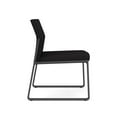 thumbnail image 4 of Fauteuil d'Appoint Sans Accoudoirs pour Réception Gansett / Acier Charbon / Noir, 4 of 7