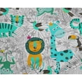 thumbnail image 5 of oneOone Polyester Spandex Mustard Yellow Fabric Cute Animal Sewing Craft Projects Fabric Prints By Yard 56 Inch Wide, 5 of 6