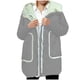 thumbnail image 2 of HongQid Womens Quilted Puffer Jacket Hooded Long Sleeve Zip Up Winter Coat Lightweight Warm Jackets with Pockets, 2 of 4