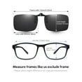 thumbnail image 6 of TINHAO 2 Pairs Clip On Sunglasses Flip Up Day&Night Driving Glasses UV400 Anti Glare Over Prescription Glasses, 6 of 7