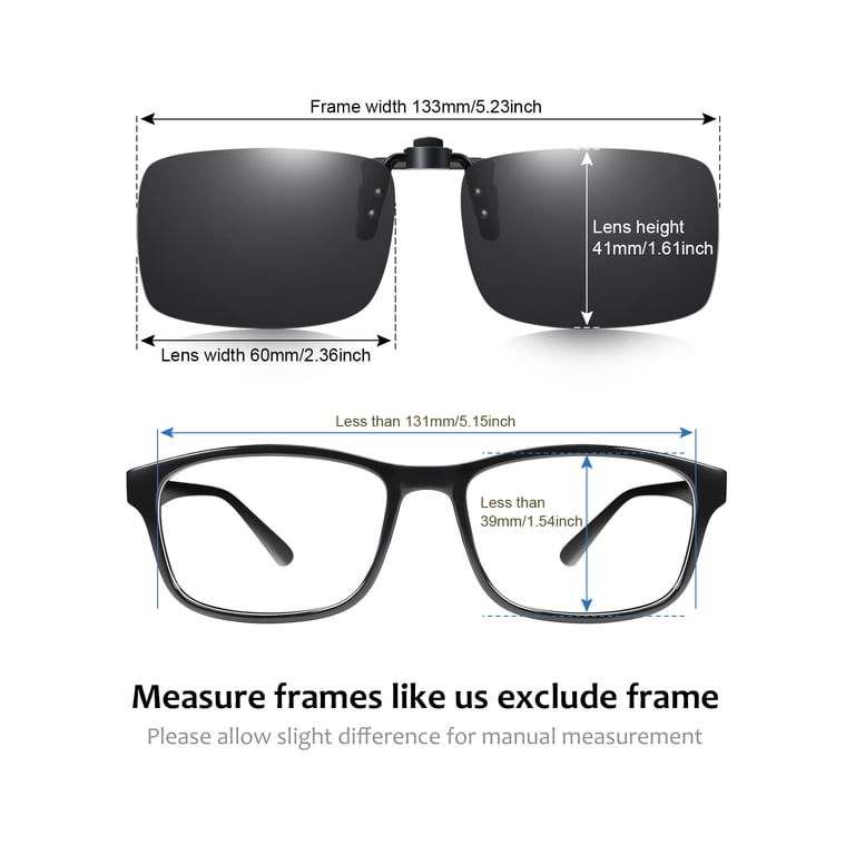 Tinhao Day & Night Clip-On Sunglasses, 2-Pair Set photo 2