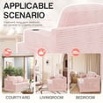 thumbnail image 3 of Homall Cloud Boneless Corduroy Sofa Loveseat Double-seater Couch Lounge Floor Chair for Bedroom,Pink, 3 of 7