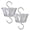 Clear, variant on Ant Moat for Hummingbird Feeder - 3 OZ x 2 Pack Clear Insect Guard with Large Capacity