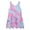 Blue, variant on Girls Swim Cover Up Knit Beach Bathing Suit Coverups Cami Dress for Size 4-7Y