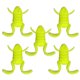 thumbnail image 3 of 5 Uds Cebo Suave 10g Flotante Con Patas para Pesca Lubina () Amarillo, 3 of 5