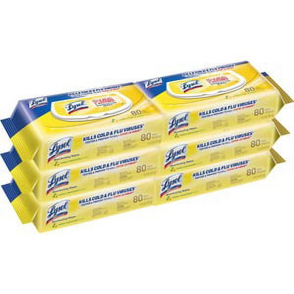 Lysol ard Non-Porous Surfaces Disinfecting Wipes, Lemon & Lime Blossom, 480 Count