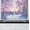 Lavender Lilac White, variant on Landscape Kitchen Curtains, Winter Season Themed Dried Abandoned Braches Snowy Sunset Scenery Image, Window Drapes 2 Panel Set for Kitchen Cafe Decor, 55" x 24", Lavender Lilac White