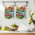 thumbnail image 3 of Spring Floral Kitchen Towels Set of 4, Red Flowers Watercolor Botanical Farmhouse Absorbent Dish Towels for Kitchen, Microfiber Hand Towel, Quick Drying Tea Towel for Cleaning Decorative Dishcloths, 3 of 7