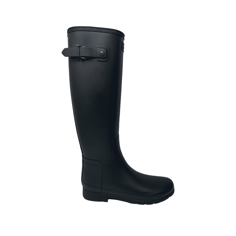 Hunter original tall rain boots matte black hot sale