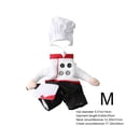thumbnail image 2 of Dog Chef Halloween Costume - Halloween Scary Dog Costume with Knife and Hat, Pet Cosplay Outfit with Arms, Trimmable Hook & Loop Fastener for Fitting Small Medium Large Dogs, 2 of 7