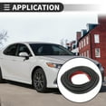 thumbnail image 3 of Unique Bargains Universal Car Weatherstrip Weather Stripping Self Adhesive Weather Seal Strip 26Ftx0.31" D-Shape EPDM, 3 of 7