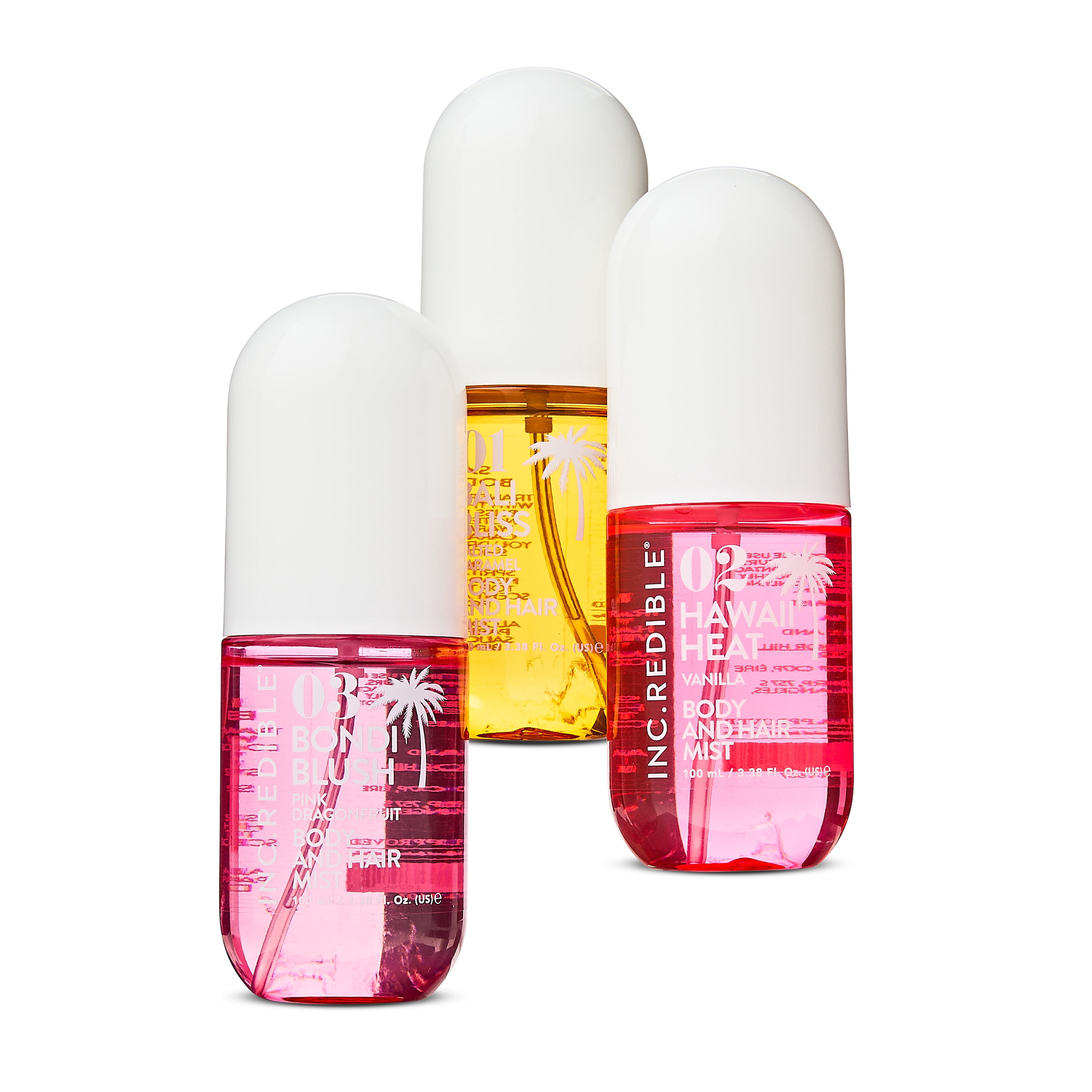 (2 pack) INC.redible Scent Me Wild Body & Hair Fragrance Mist Set, 3 Count