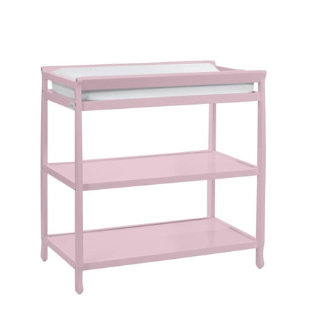 Suite Bebe Riley Changing Table with Safety Rail, Pink