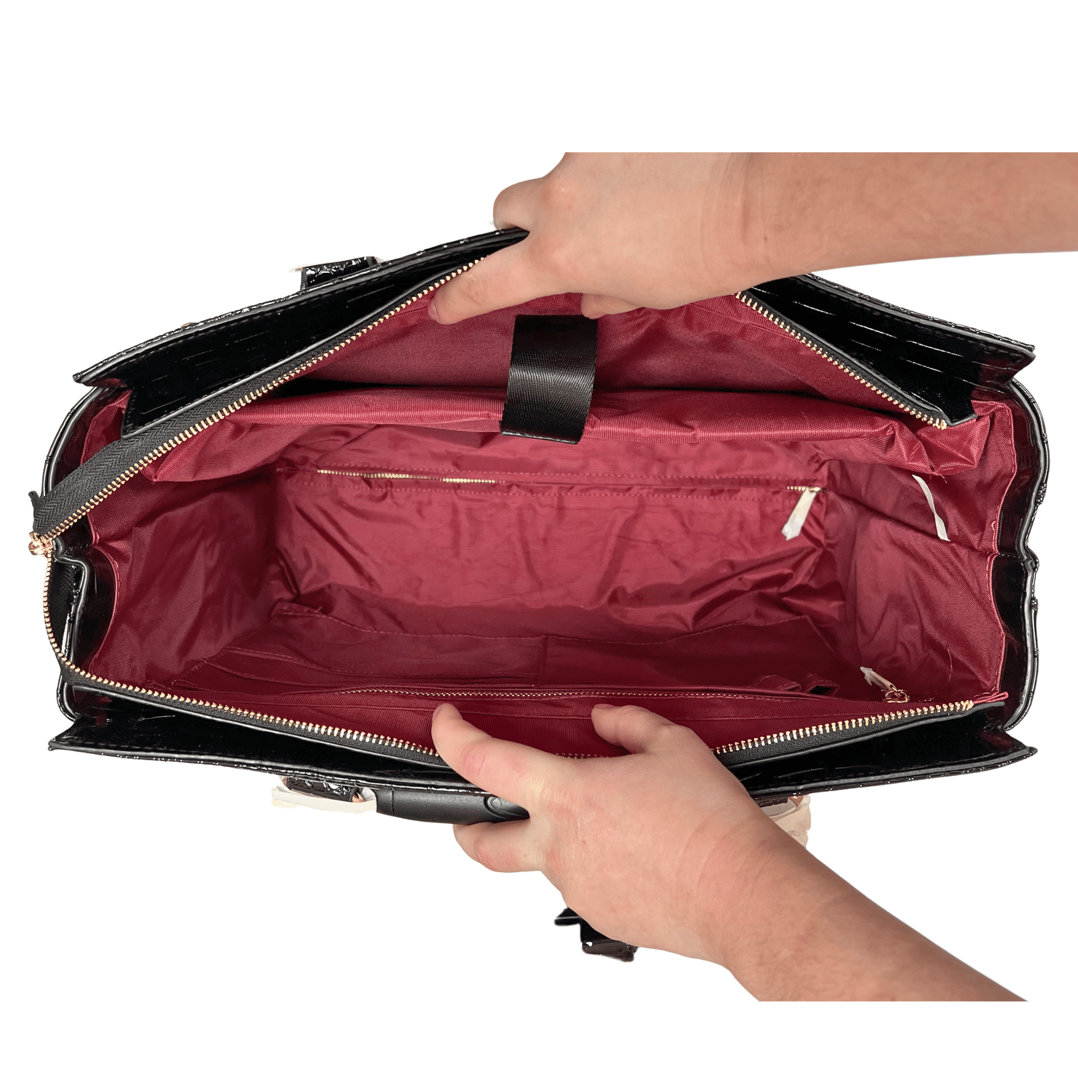 Rolling Laptop Bag for Women, Carry-On Business Travel Tote with Wheels, Professional Rolling Briefcase Fits 13-Inch Laptop