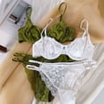 thumbnail image 5 of Conjunto de ropa interior de encaje satinado ultrafino para pecho grande, pecho pequeño, sujetador femenino antiflacidez, 5 of 5