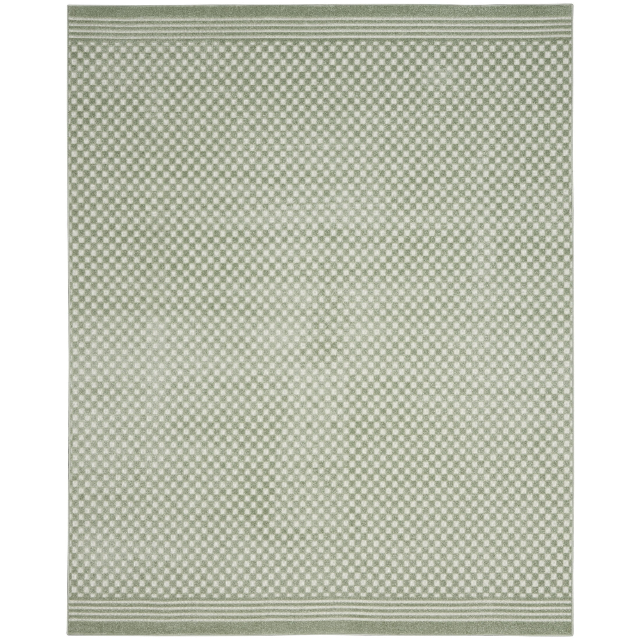 Nourison Casual 7'10" x 9'10" Green Modern Indoor Rug
