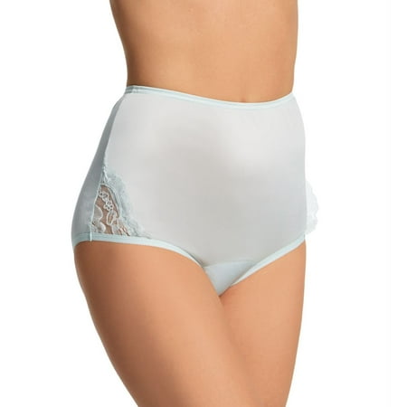 

Women s Vanity Fair 13001 Lace Nouveau Brief Panty (Softest Jade 7)