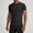 Black, variant on SCSAlgin Mens Workout Shirts Dry Fit Sun Protection Athletic Short Sleeve Shirt UPF 50  Gym Running Swim Rash Guard Top
