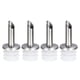 thumbnail image 1 of Vertedores de botellas de acero inoxidable, paquete de 4, vertedor de aceite de oliva, para verter líquidos, la mayoría de las botellas de licor (blanco), 1 of 7