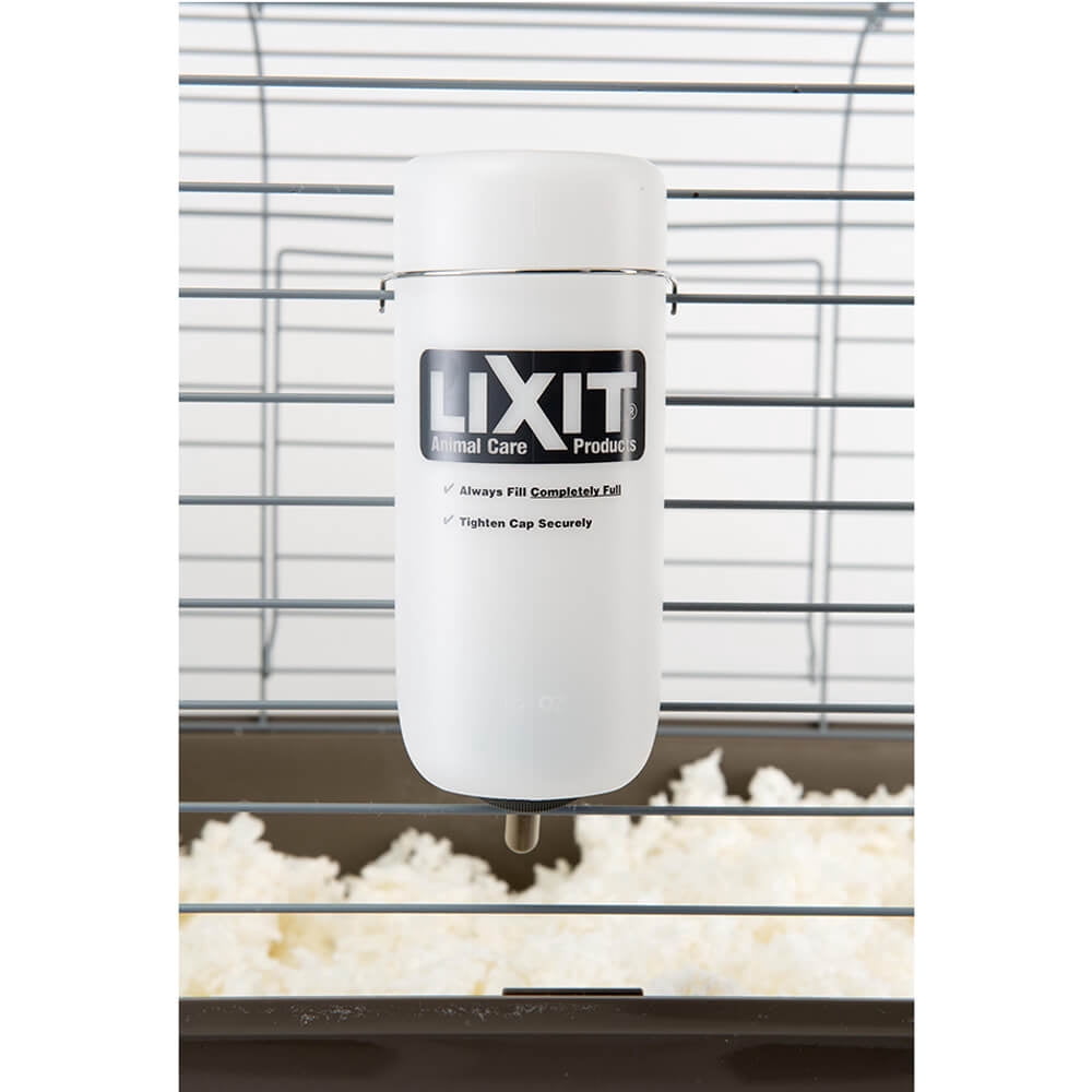 (4 pack) Lixit Wide Mouth Cage Water Bottles for Rabbits, Ferrets, Guinea Pigs, and Chinchillas