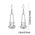 thumbnail image 5 of K-KED Vintage 925 Silver Women Ear Hook Earrings Wedding Drop Dangle Delicate Jewelry A Pair-#7, 5 of 9