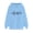 Sky Blue, variant on LEAVINGSUO Hooded Sweaters for Women,Women's Comfortable Sweater Heart Pattern Printed Women's Hooded Pocket Drawstring Sweater