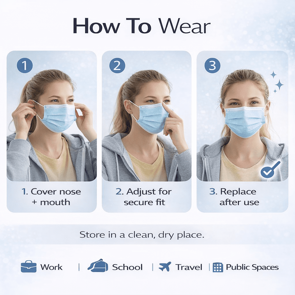 2000 Disposable Face Masks 2,000 Protective 3-Ply Breathable Comfortable Nose/Mouth Coverings for Home & Office | Elastic Ear Loop 3-Layer Safety Shield for Adults (Dark Black-2000pcs)