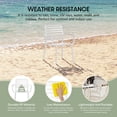 thumbnail image 5 of WestinTrends Playa Outdoor Stackable Polypropylene Plastic Resin Dining Armchairs (Set of 4), White, 5 of 14