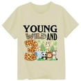 thumbnail image 3 of WOYY Toddler Girls T-Shirt Animal Print Short Sleeve T Shirt Casual Summer Tee, Sizes 1-2T, 3 of 3