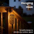 thumbnail image 5 of Outdoor Solar Rattan-Style Medium LED Lantern with Handle, 5 of 10