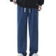 thumbnail image 1 of Pantalones de mezclilla rectos con bolsillos y estampado degradado vintage para hombre, 1 of 5
