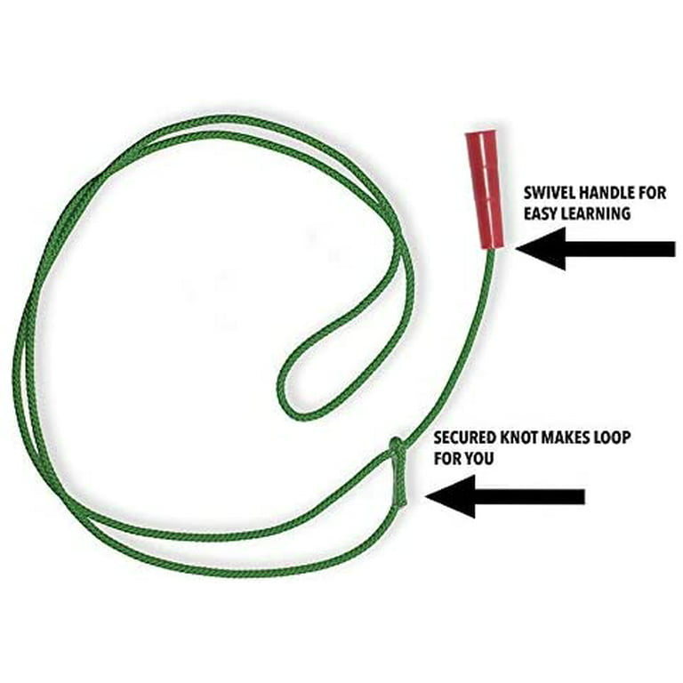 Western Stage Props Children’s Cowboy Kiddie Trick Rope Lasso Pre-tied |  Ages 4 - 10 | Green