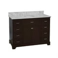 thumbnail image 2 of Aria 60" Single Bathroom Vanity with Chocolate Cabinet and Carrara Marble Top, 2 of 7