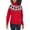 Scarlet Multi, variant on Womens Pattern Turtle Neck Pullover Sweater