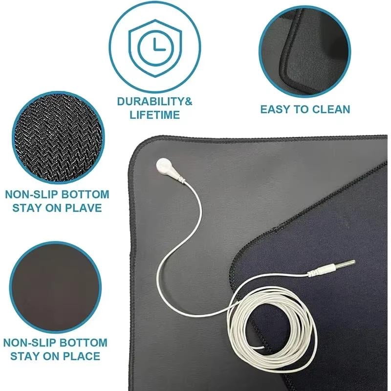 35.4x23.6Inch Anti Static Grounding Mat - Yoga Massage Pad for Daily Wellness Support