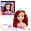 Disney Princess Ariel Styling Head, 18-pieces, Pretend Play, Officially Licensed Kids Toys for Ages 3 Up, Gifts and Presents